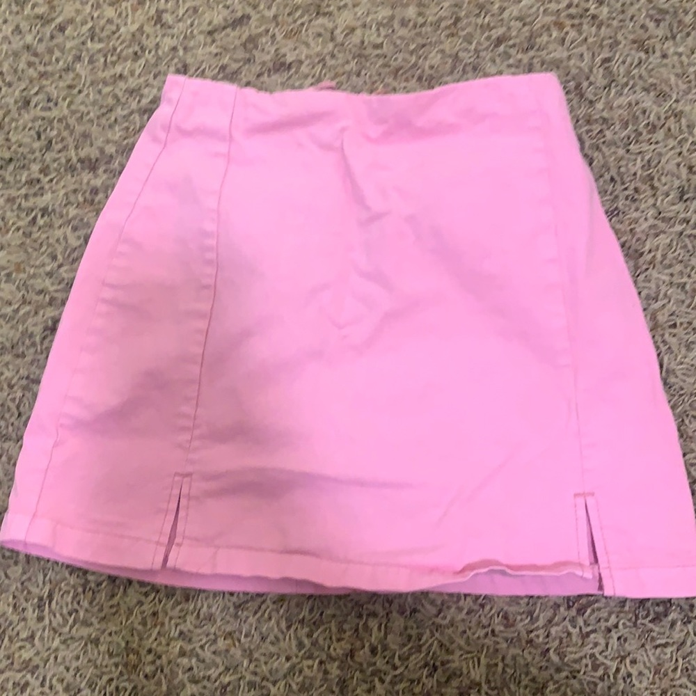 Pink Jean Skirt